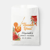 Liefde op de eerste Spritz | Chic Citrus Bruilofts Bedankzakje (Voorkant)