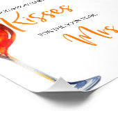 Liefde op de eerste Spritz Citrus Bloemige Bruilof Foto Afdruk (Hoek)