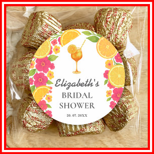 Liefde op de Eerste Spritz Citrus Sinaasappel Brui Ronde Sticker