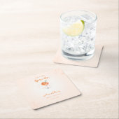 Liefde op de eerste Spritz Citrusdrank Bruiloftsfe Kartonnen Onderzetters (Insitu)