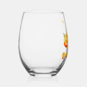 Liefde op de eerste Spritz Cocktail Oranje Bruidsf Wijnglas Zonder Voet (Rechts)