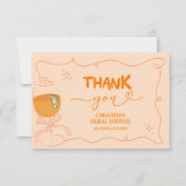 Liefde op de Eerste Spritz Dankkaart Bedankkaart (Voorkant)