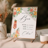 Liefde op de Eerste Spritz Helder Cocktailbar Poster