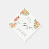 Liefde op de eerste Spritz Heldere Cocktail Bruids Servet (Hoek)