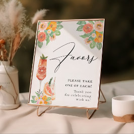 Liefde op de eerste Spritz heldere cocktailcadeaus Poster