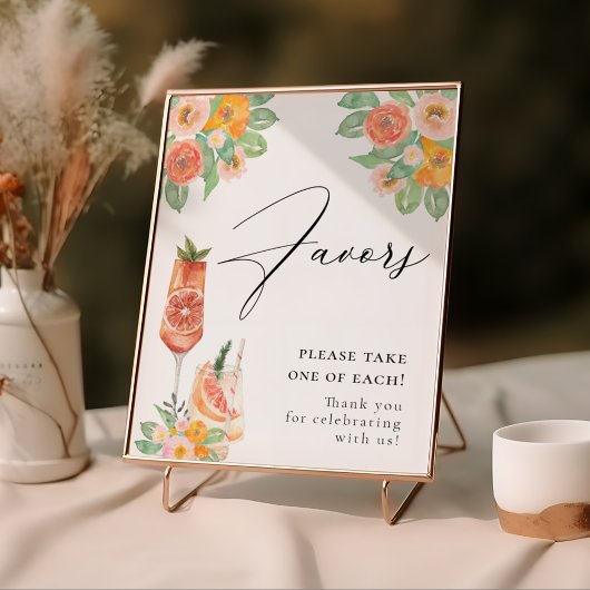 Liefde op de eerste Spritz heldere cocktailcadeaus Poster