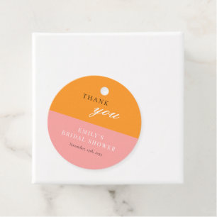 Liefde op de eerste Spritz Moderne Bruidsdouche Bedankjes Labels