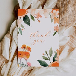 Liefde op de eerste Spritz Moderne Bruidsdouche Bedankkaart