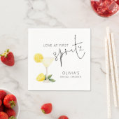 Liefde Op De Eerste Spritz Naam Bruidsdouche Servet (Insitu)