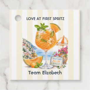 Liefde op de eerste Spritz Positano Melon Spritz B Bedankjes Labels