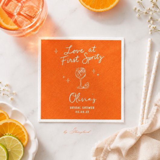 Liefde op de Eerste Spritz Servet