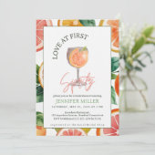 Liefde op de eerste Spritz uitnodiging (Staand voorkant)