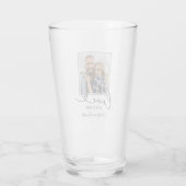 Liefde op de Eerste Swipe Foto Glas (Achterkant)