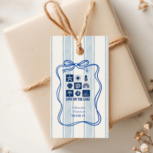 Liefde op de Meer Bachelorette Feest Cadeaulabel