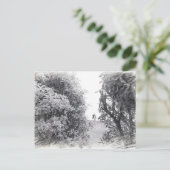 Liefde op een foto briefkaart (Staand voorkant)