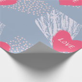 Liefde op een hart cadeaupapier