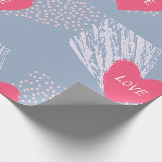 Liefde op een hart cadeaupapier