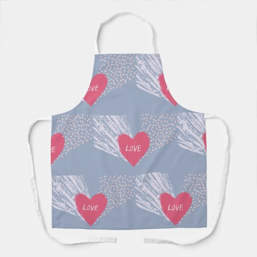 Liefde op een hart schort (Voorkant)