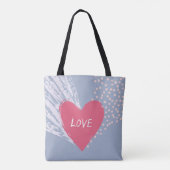 Liefde op een hart tote bag (Achterkant)