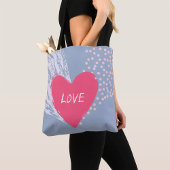 Liefde op een hart tote bag
