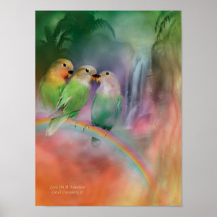 Liefde op een regenboogkunst Poster/afdrukken Poster