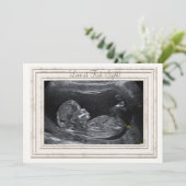 Liefde op eerste gezicht zwangerschapsaankondiging aankondiging (Staand voorkant)