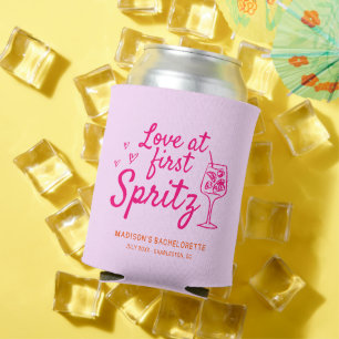Liefde op eerste Spritz roze Sinaasappel Bachelore Blikjeskoeler