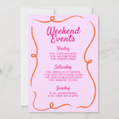 Liefde op eerste Spritz roze Sinaasappel Bachelore Kaart (Achterkant)