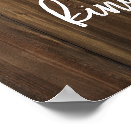 Liefde op Faux Wood | POSTER (Hoek)