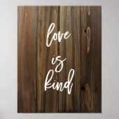 Liefde op Faux Wood | POSTER (Voorkant)