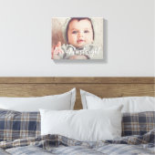 Liefde op First Sight Baby Foto Canvas Afdruk (Insitu (Slaapkamer))