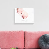 Liefde op First Sight Baby Foto Canvas Afdruk (Insitu (Woonkamer))