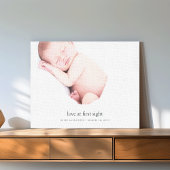 Liefde op First Sight Baby Foto Canvas Afdruk
