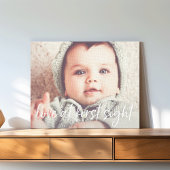 Liefde op First Sight Baby Foto Canvas Afdruk