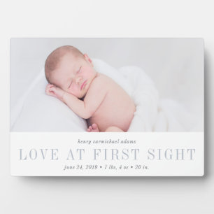 Liefde op First Sight Baby Foto Fotoplaat
