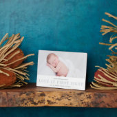 Liefde op First Sight Baby Foto Fotoplaat (Zijkant)