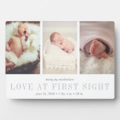 Liefde op First Sight Baby Foto Fotoplaat (voorkant)
