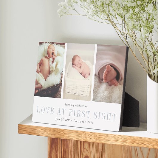 Liefde op First Sight Baby Foto Fotoplaat