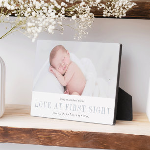 Liefde op First Sight Baby Foto Fotoplaat