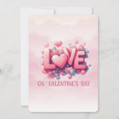 LIEFDE op Galentine's Day Feestdagenkaart (Voorkant)
