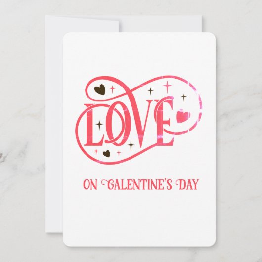 LIEFDE op Galentine's Day Feestdagenkaart (Voorkant)