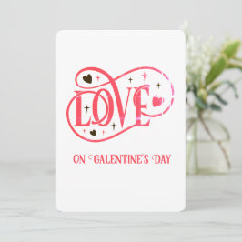 LIEFDE op Galentine's Day Feestdagenkaart