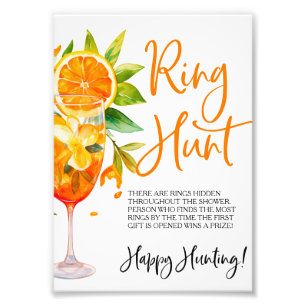 Liefde op het eerste drankje Ring Game Ring Hunt G Foto Afdruk