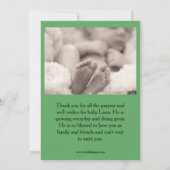 Liefde op het eerste gezicht - Baby Aankondiging (Achterkant)