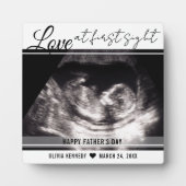 Liefde op het eerste gezicht Baby Sonogram 1e Vade Fotoplaat (Voorkant)