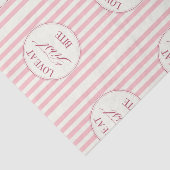 Liefde Op Het Eerste Gezicht | Crème & Roze Gestre Tissuepapier (Detail)