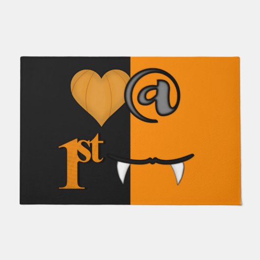 Liefde Op Het Eerste Gezicht Halloween Deurmat (Voorkant)