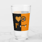 Liefde Op Het Eerste Gezicht Halloween Glas (Achterkant)