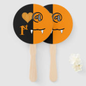 Liefde Op Het Eerste Gezicht Halloween Handwaaier (Voorkant en achterkant)
