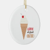 Liefde Op Het Eerste Gezicht Keramisch Ornament (Rechts)